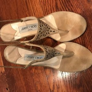 Suede Jimmy Choo Sandals